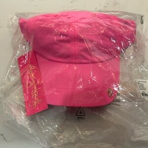 Lilly Pulitzer Bright Pink Cap NIP NWT One Size